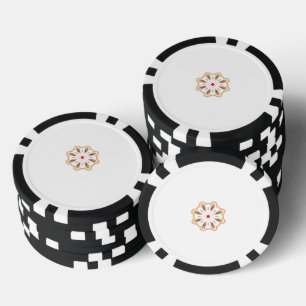 Jetons De Poker Impression d'art floral Mandala Décor Boho