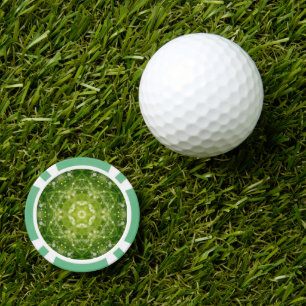 Jetons De Poker imprimé décoratif vert Abstrait