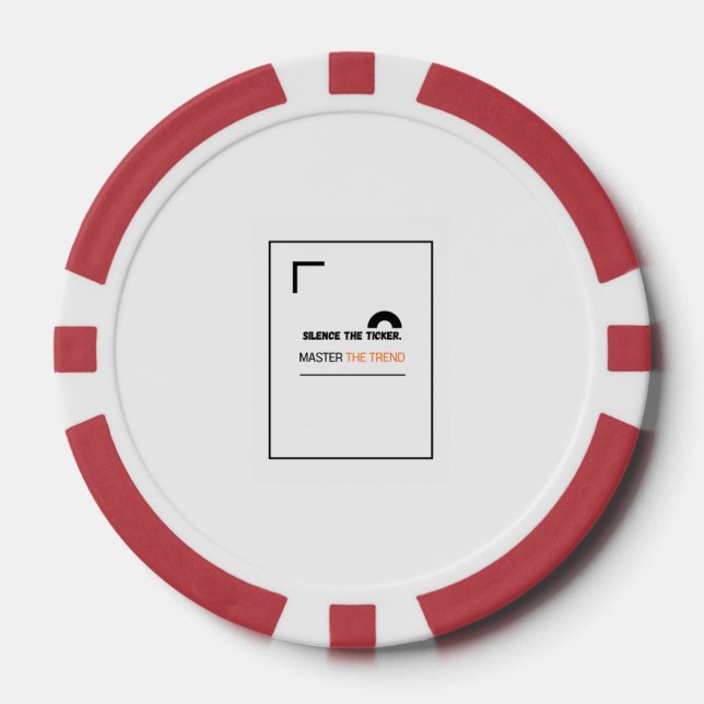 Jetons De Poker Investisseur à long terme – thème silencieux (Recto)