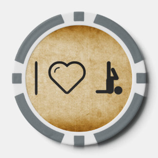 Jetons De Poker J'Aime Faire De L'Exercice