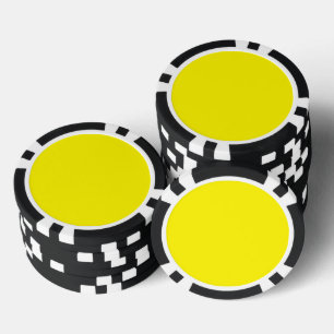 Jetons De Poker jaune de cadmium (couleur unie) 