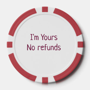 Jetons De Poker Je suis à vous aucun remboursement valentine day a