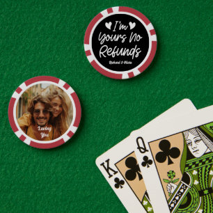 Jetons De Poker Je suis à vous Aucun remboursement Valentines Day