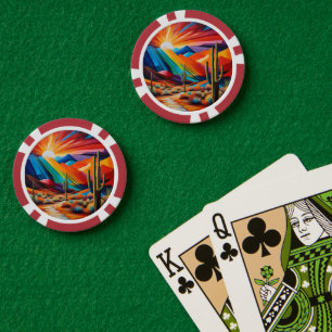 Jetons De Poker Jeu de chips de poker de l'Arizona coucher Abstrai