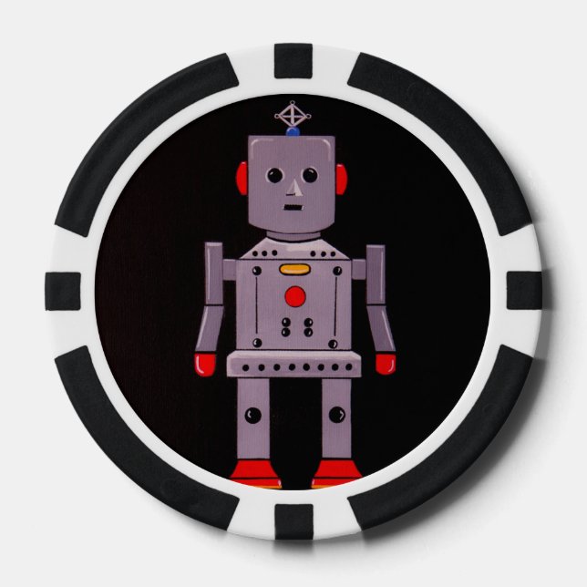 Jetons De Poker Jeux sur... avec Robby le Robot ! (Recto)