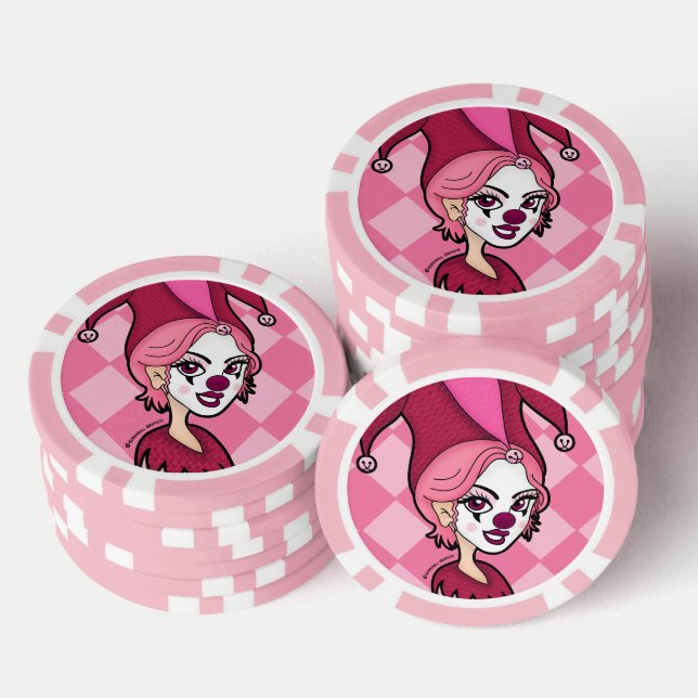 Jetons De Poker Joker rose (Empiler)