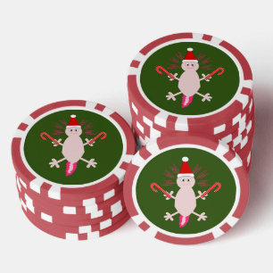 Jetons De Poker Joli Axolotl de Noël