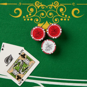 Jetons De Poker Joli carillon de Noël en ligne art