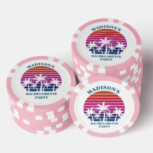 Jetons De Poker Jolie fête de demoiselle d'honneur personnalisée a