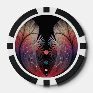 Jetons De Poker Jonglage Abstrait Fantastique Moderne Art Fractal