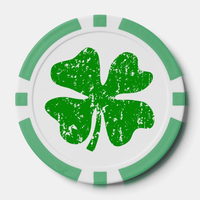 jetons de poker Jour de la Saint Patrick | shamroc (Recto)