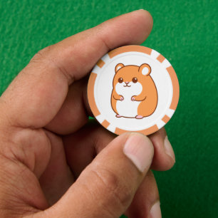 Jetons De Poker Joyeux Chips de Poker Hamster