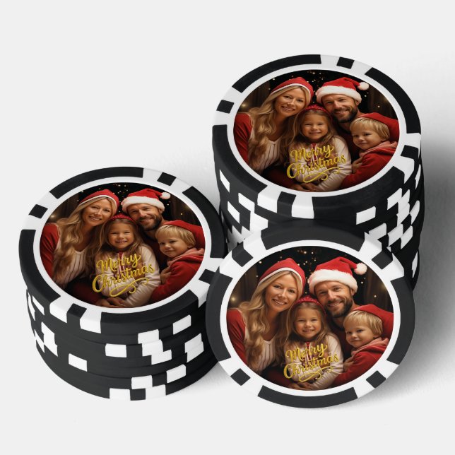 Jetons De Poker Joyeux Noël (Empiler)