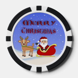 Jetons De Poker Joyeux Noël Père Noël Poker Chips