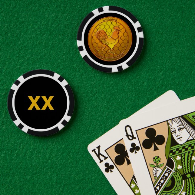 Jetons De Poker KatkaKoin Cryptomonnaie ICO (Table de poker (double))