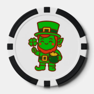 Jetons De Poker Kawaii Lucky Leprechaun