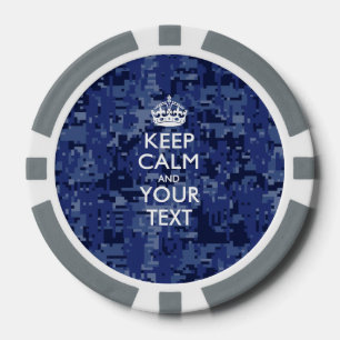 Jetons De Poker KEEP CALM personnalisé et votre texte