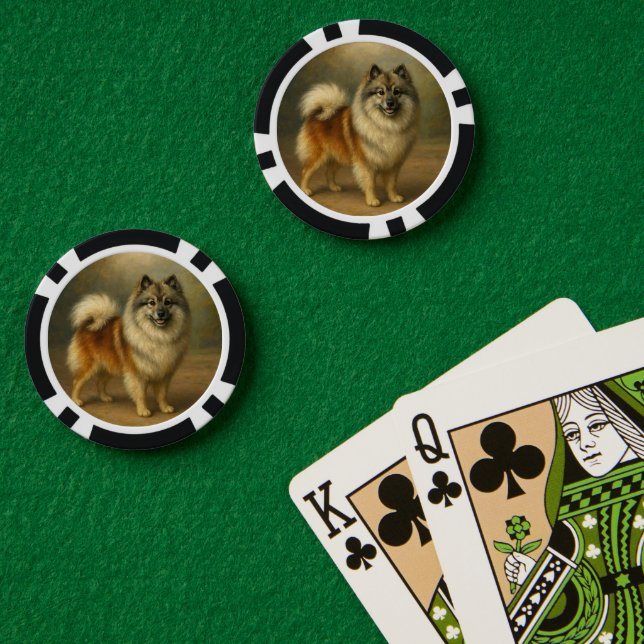 Jetons De Poker Keeshond (Table de poker (double))