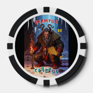 Jetons De Poker Krampus Soyez prudent