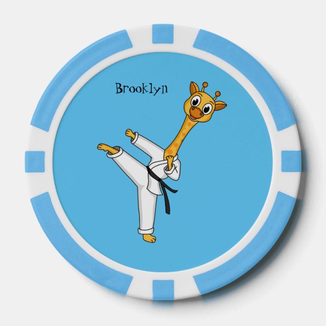 Jetons De Poker Kung Fu giraffe (Recto)