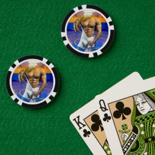 Jetons De Poker La bosse musculaire de l'homme musclé de SlipperyJ