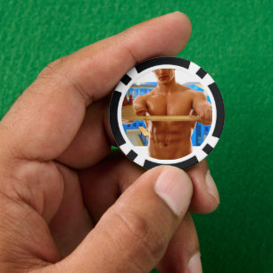 Jetons De Poker La chemise de SlipperyJoe homme musclé imberbe abs
