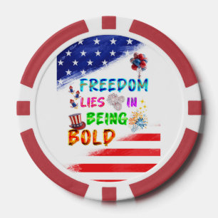 Jetons De Poker La liberté du jeu réside dans l'audace