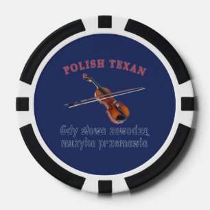Jetons De Poker La musique texane polonaise parle