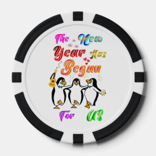 Jetons De Poker La Nouvelle Année A Commencé Pour Nous