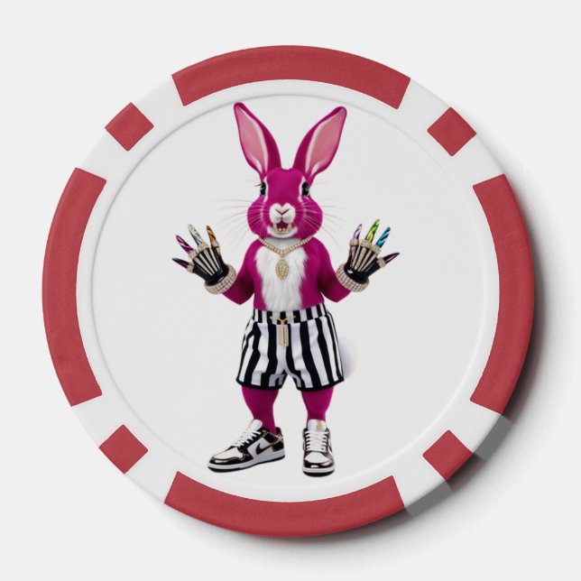 Jetons De Poker "La révolution du lapin de verre" (Verso)