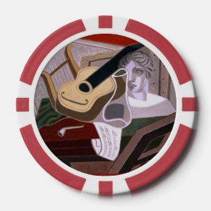 Jetons De Poker La Table du Musicien de Juan Gris