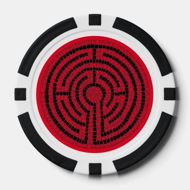 Jetons De Poker LABYRINTH X Chips de poker (Recto)