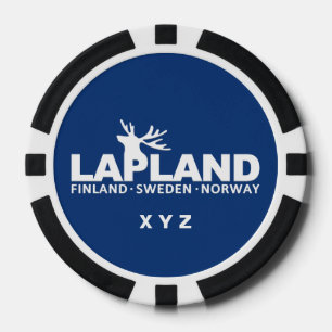 Jetons De Poker LAPLAND puces de poker monogramme personnalisées