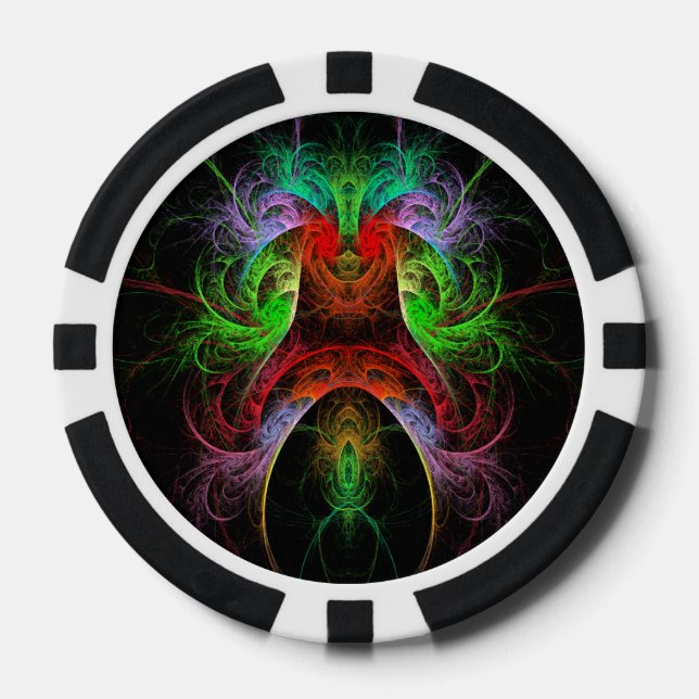 Jetons De Poker L'art Abstrait du Carnaval (Recto)