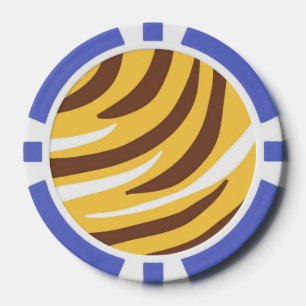 Jetons De Poker l'art abstrait tigre