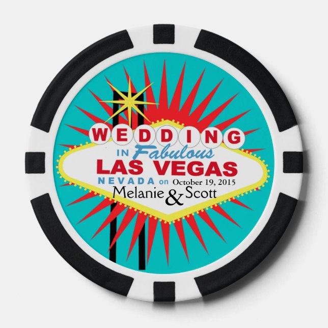 Jetons De Poker Las Vegas Casino Mariage Chip (Recto)