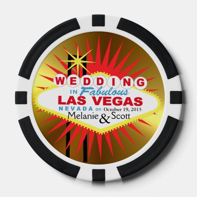 Jetons De Poker Las Vegas Casino Mariage Chip (Recto)