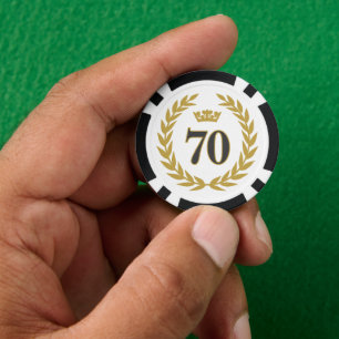 Jetons De Poker Laurel Wreath et Crown 70e anniversaire