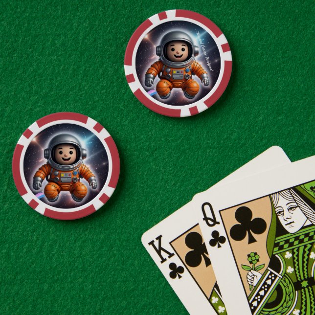 Jetons De Poker "L'aventure cosmique" (Table de poker (double))