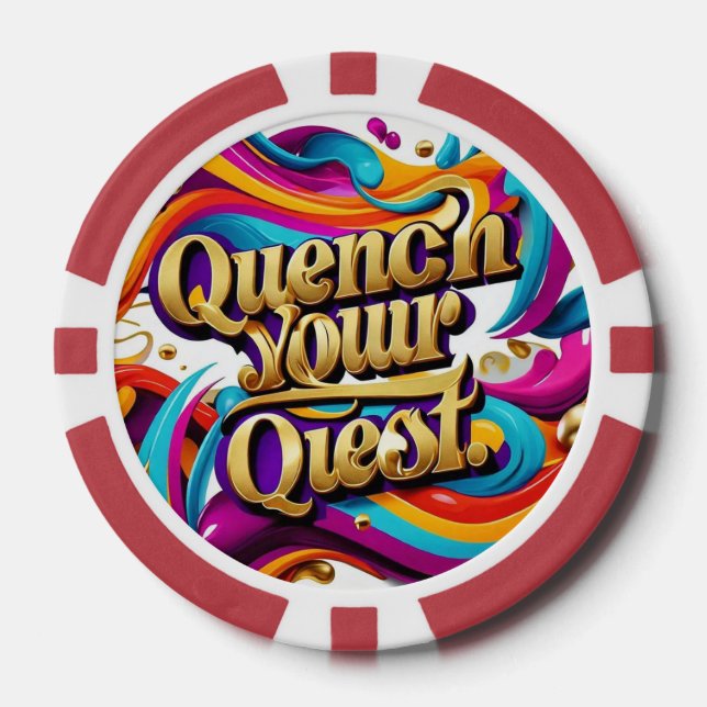 Jetons De Poker "L'aventure vous attend" (Recto)