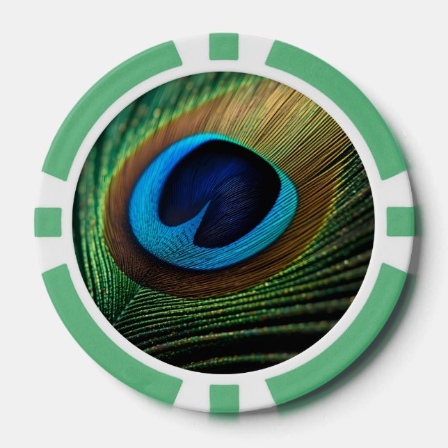 Jetons De Poker Le bijou de Peacock (Recto)
