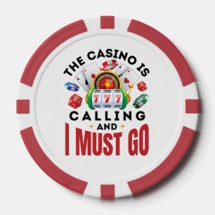 Jetons De Poker Le Casino appelle et je dois aller amusant joueur