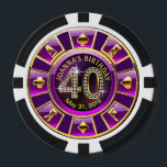 Jetons De Poker Le casino pour les 40 ans de Joanna à Las Vegas |<br><div class="desc">Ces magnifiques jetons de casino rose, noir et or sont parfaits pour les anniversaires sur le thème de Las Vegas - fait un souvenir de fête amusant et mémorable ! Très facile à personnaliser, utilisez le bouton PERSONNALISER pour ajouter votre nom. Pour obtenir de l'aide ou faire des demandes, veuillez...</div>