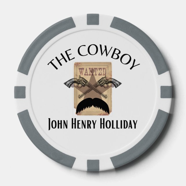 Jetons De Poker Le cowboy (Recto)
