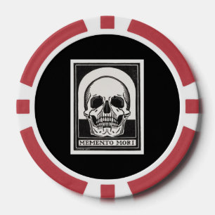 Jetons De Poker Le crâne Memento Mori