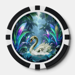 Jetons De Poker Le Cygne des Eaux Oubliées.