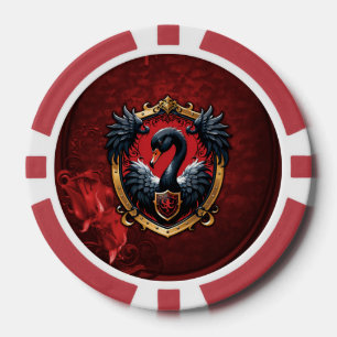 Jetons De Poker Le cygne noir est un symbole d'élégance et de puis