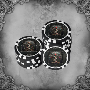 Jetons De Poker Le design de l'Arbre de Vie Art Déco.
