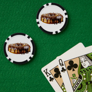Jetons De Poker Le donut décadent de SlipperyJoe's recouvert d'une