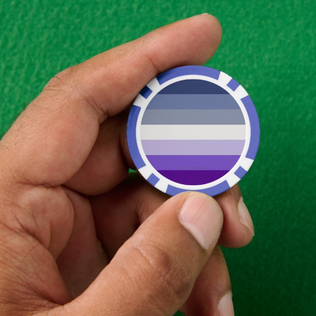 Jetons De Poker Le drapeau de la fierté butch lesbienne de Slipper (main)